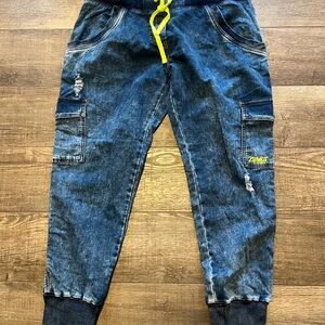 Zumba Wear Spicy Denim Knit Joggers Size XL